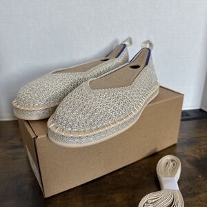 Rothy’s Beige Woven Slip-On Shoes